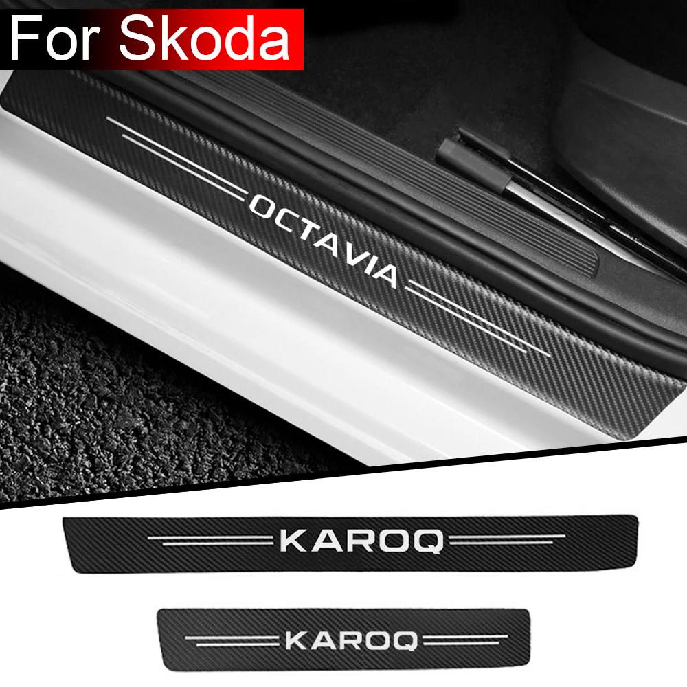 

Car Door Decoration Modified Protective Sticker For Skoda Octavia FABIA KAMIQ KAROQ KODIAQ RAPID SCALA SUPERB