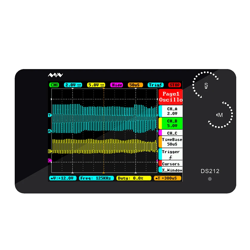 

New MINI DS211 ARM Nano Pocket Professional Portable Digital Oscilloscope Digital DSO 211 DS 211 DS0211 DS0 211 with MCX Probe