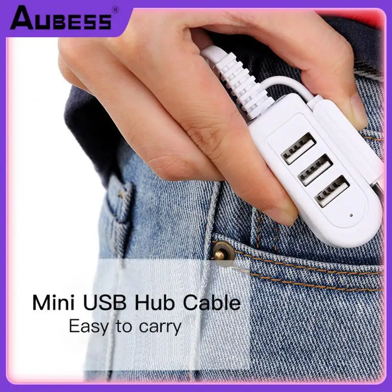 

3 Port Usb2.0 Multi-function Hub Usb 2.0 Hub Socket Usb Splitter Cable Socket High Speed Usb Hub For Pc Laptop Notebook