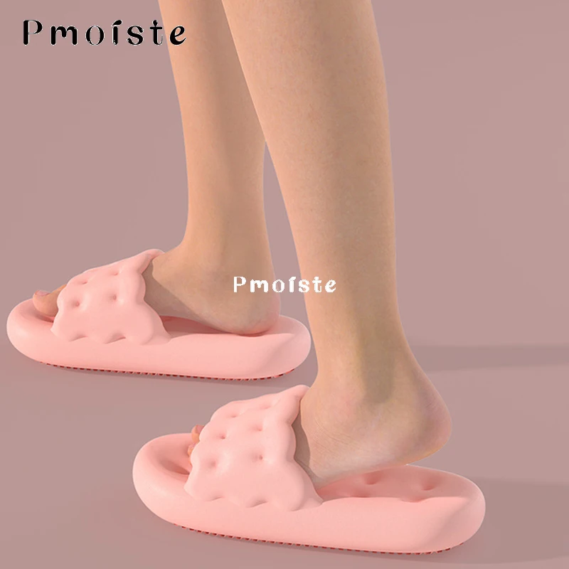 Women's Slippers for Home Cute Cookies Women Shoe Summer 2023 New Lightweight EVA Slipper Platform Wear-resistant Slide Non-slip