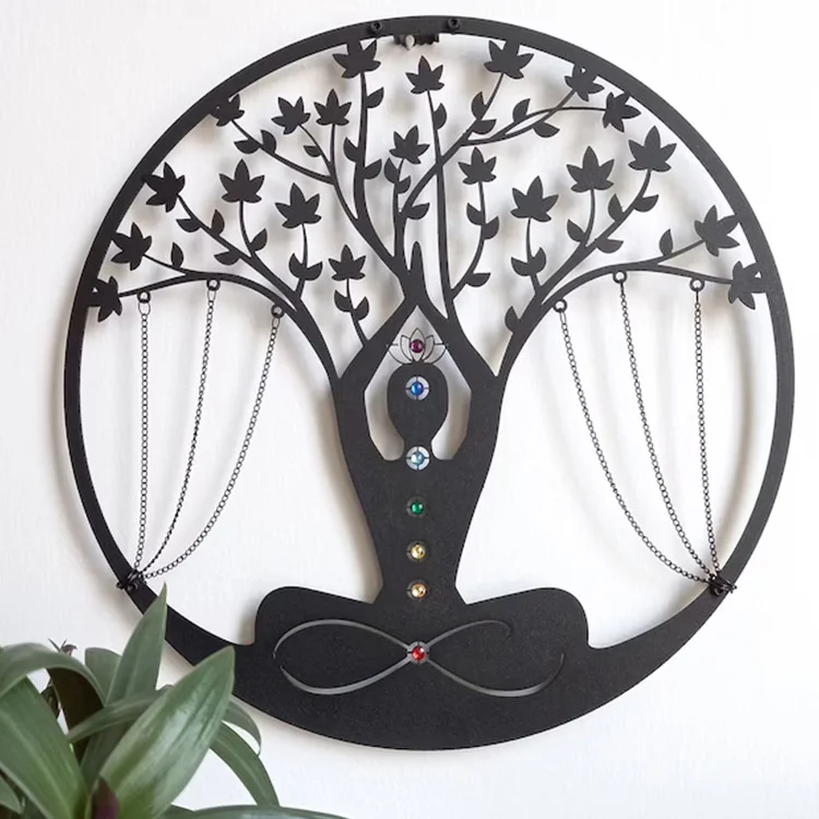 

Metal Wall Art Decor Yoga Meditation