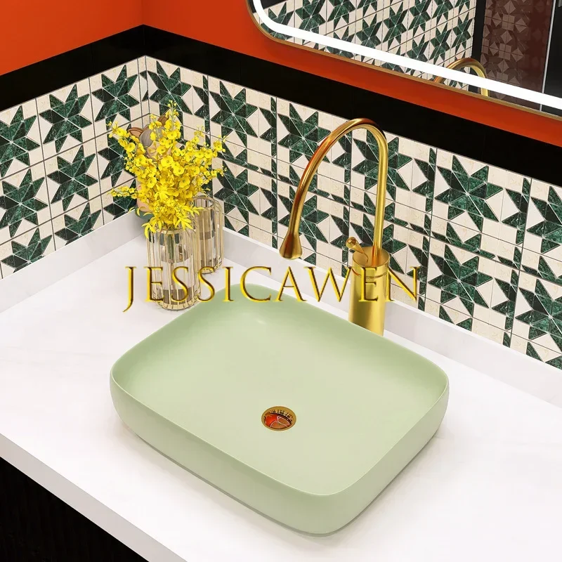 39*38*13 5 см круглая керамическая раковина квадратная для ванной комнаты бордо