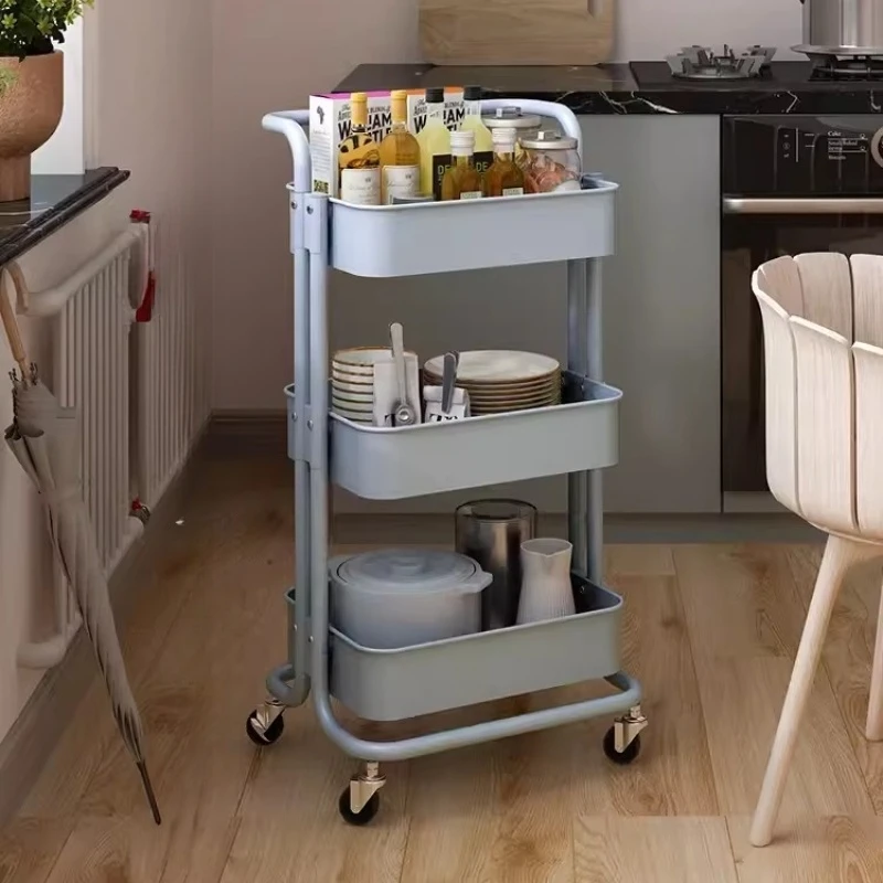 Полка для хранения на тележке органайзер кухонной мебели тележка