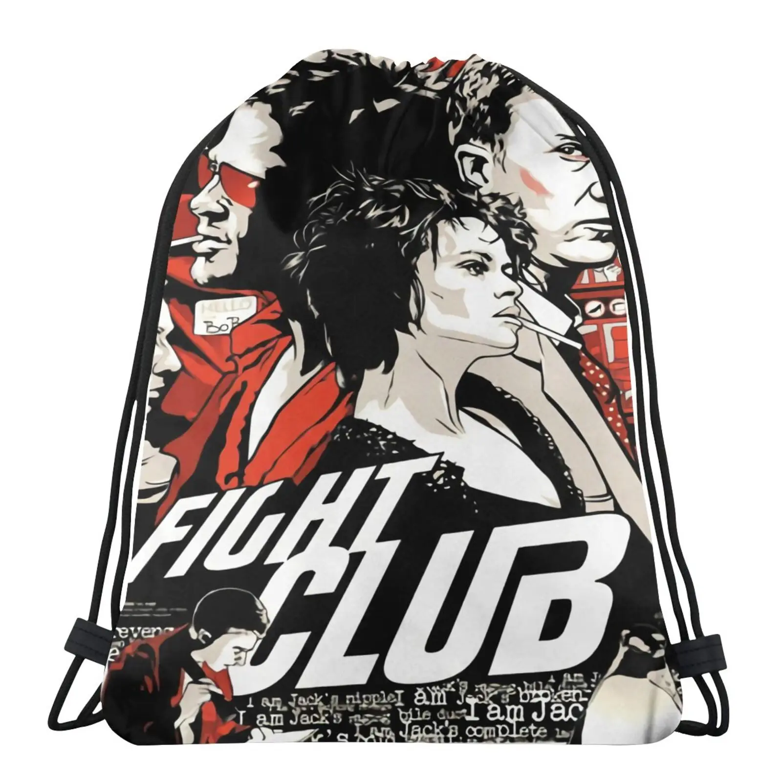 

Сумка с постерами для мужчин Fight Club V8, Холщовый Рюкзак, симпатичная сумка для физической культуры, Хлопковая Сумка на шнурке, женская сумка