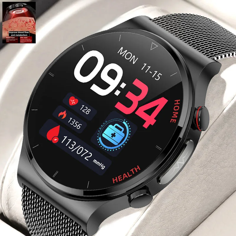 

2022 ECG PPG Smart Watch Men Blood Pressure Heart Rate Watches IP68 Waterproof Fitness Tracker Smartwatch For Men Huawei Xiaomi