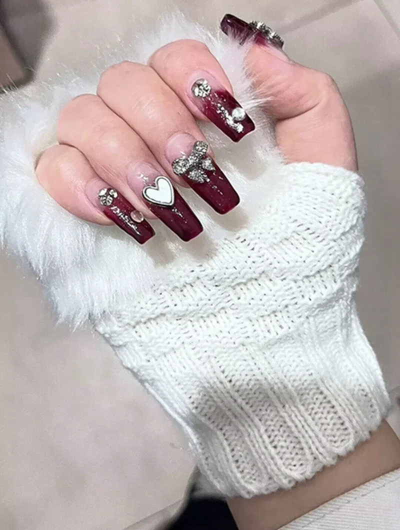 Перчатки для дизайна ногтей белые Плюшевые Вязаные эластичные перчатки без