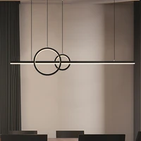 modern led ceiling long strip lights for table dining room kitchen minimalist fixture pendant lamps home chandelier