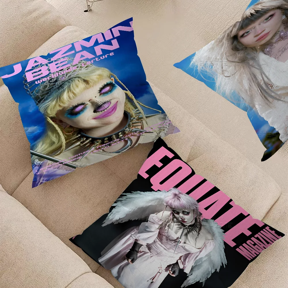 J-Jazmin B-Bean Cushion Cover Pillowcase Upholstery Sofa Throw Pillow Home Decor Pillowcas