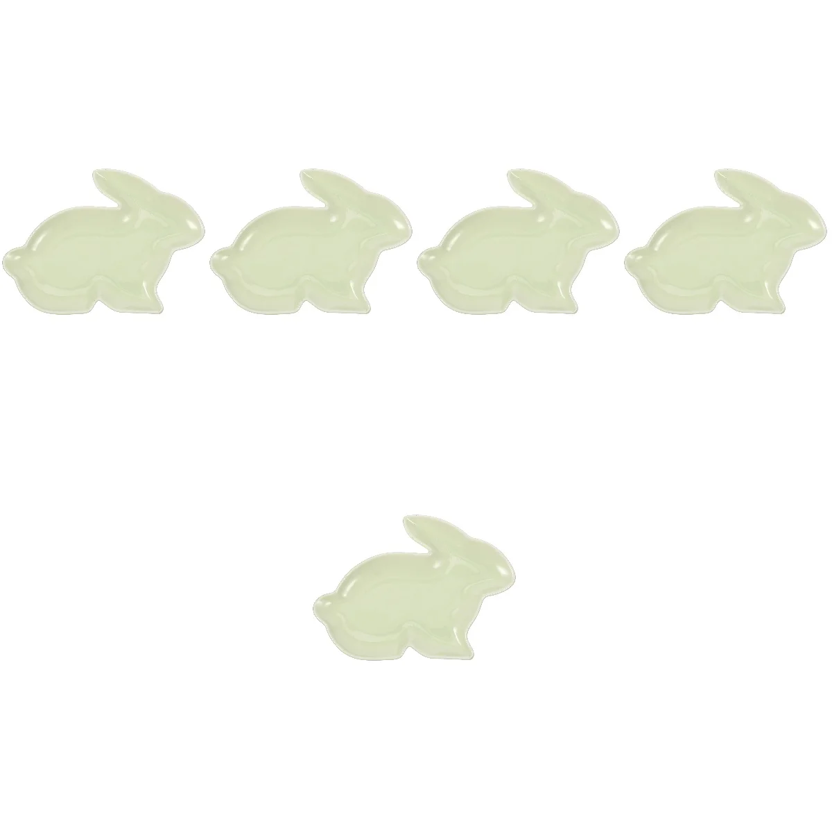 

5x Serving Cartoon Decorative Rabbit Centerpiece Desktop Plate Ornament Candy Plate Candy Dishes Jewelry Storage Tray
