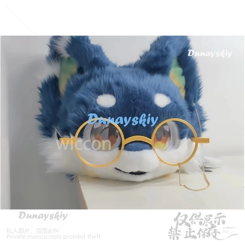 Animal Glasses Fursuit Accessories Kigurumi Mask Furry Costume Фурри Костюм Head Base Kig Suit Halloween Kemono Cat