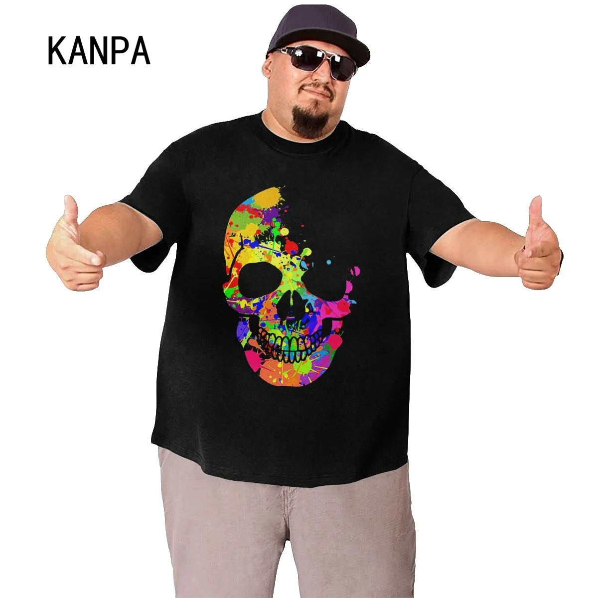 Футболка мужская из 100% хлопка с принтом на заказ размер 6XL