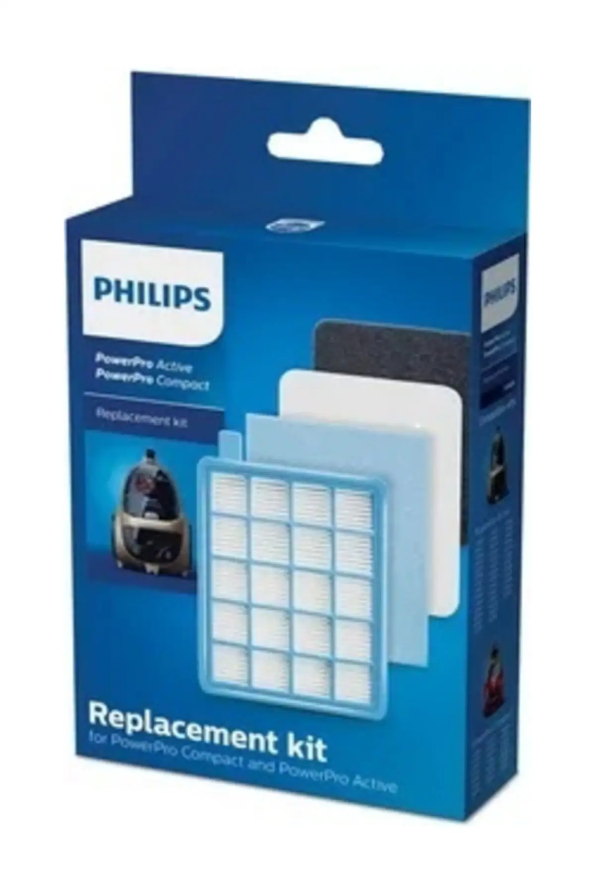 Philips Fc 8475/01 Powerpro компактный оригинальный набор Hepa-фильтров Филипс запасные части Аксессуары
