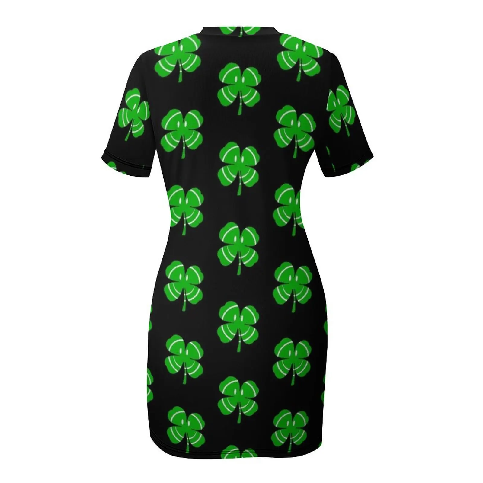 Платье с короткими рукавами Happy Irish Shamrock женская одежда платье