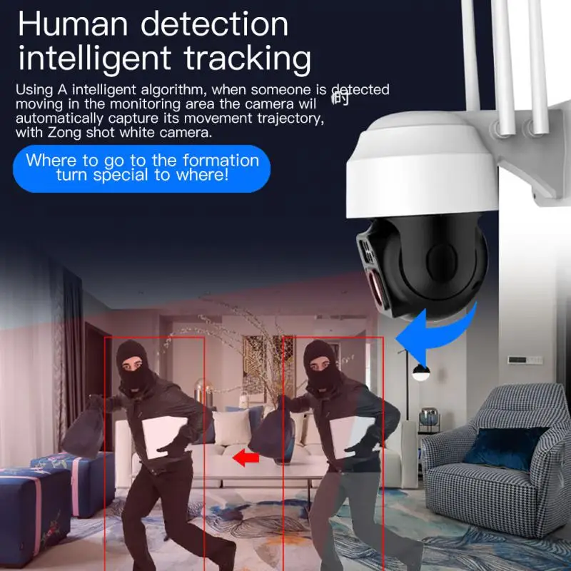 

Wireless Wifi Camera Support Alarm Function Night Vision Waterproof Motion Detection High-definition Monitoring Smart Home