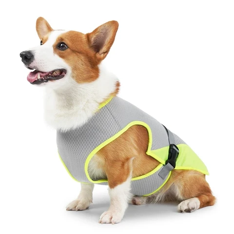 Летняя охлаждающая жилетка для собак, термостойкая крутая одежда для домашних животных, дышащая Солнцезащитная одежда для прогулок на открытом воздухе