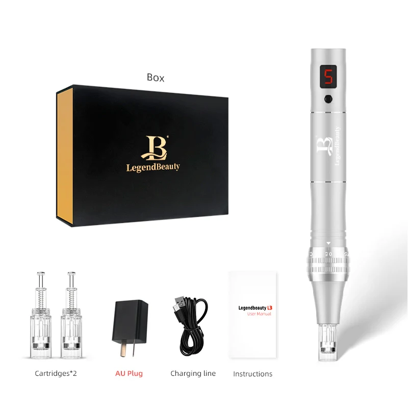 

Auto L3 Dermapen Microneedling 5 Digital Speed Pen Derma System Therapy MTS$PMS Tools