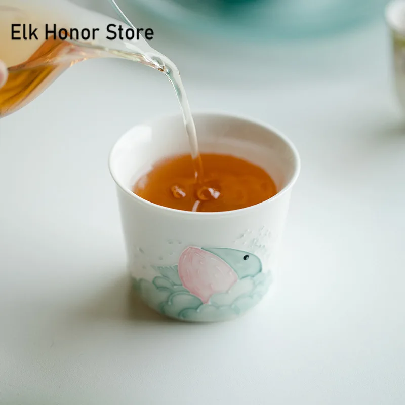 100 мл ручная роспись Маленький мастер Кита чашка ручной работы ворс резной