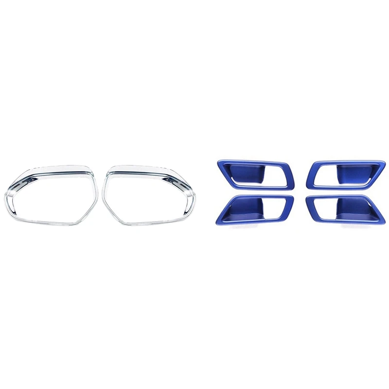 

For Toyota C-HR CHR 2016-2020 Interior Door Handle Bowl Cover Trim With Car Rearview Mirror Rain Eyebrow Cover Trim