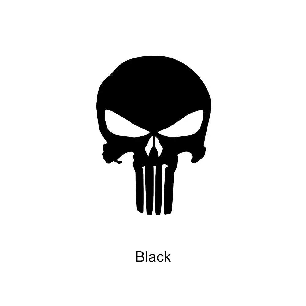 Наклейки с черепом, автомобильная водонепроницаемая наклейка, светоотражающая виниловая наклейка-карашер для авто, двери, окна, зеркала заднего вида, украшение на бампер