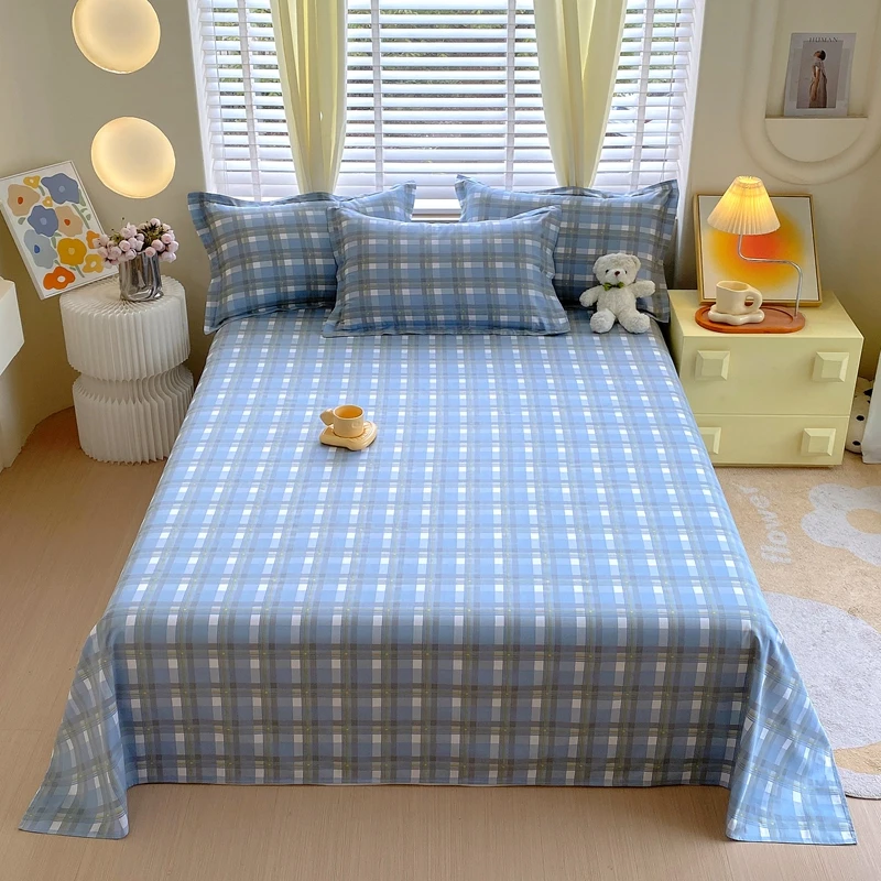 Хлопковое прямоугольное постельное белье комплект из 3 предметов с наволочкой