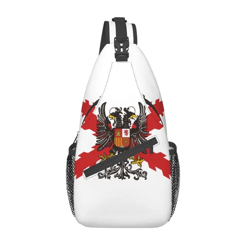 

Нагрудная сумка испанский легион, индивидуальный рюкзак на ремне через плечо для мужчин, дорожный походный рюкзак