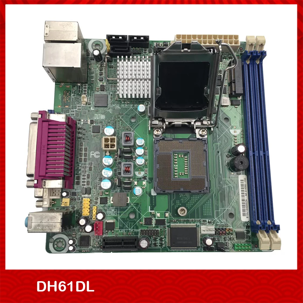 Original Desktop Motherboard For Intel for DH61DL 17X17 DDR3 H61 ITX LGA1155 Test Before Shipment