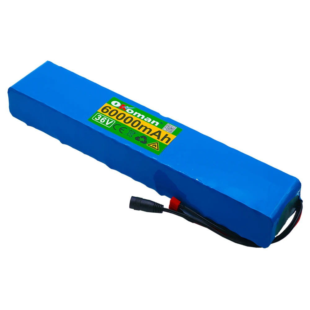 Аккумулятор 36 В 10S4P 60Ah аккумулятор высокой мощности 500 Вт 42 в 60000 мАч для