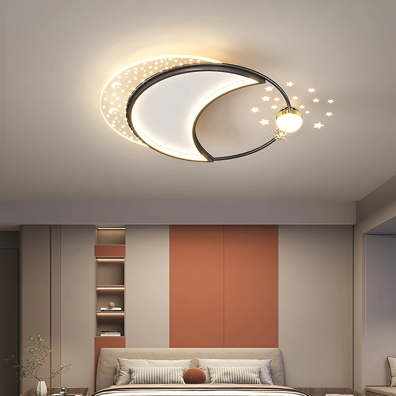 Скидка Современная Золотая черная круглая светодиодная люстра для спальни, гостиной, кухни, кабинета, простая потолочная лампа, домашние осветите...