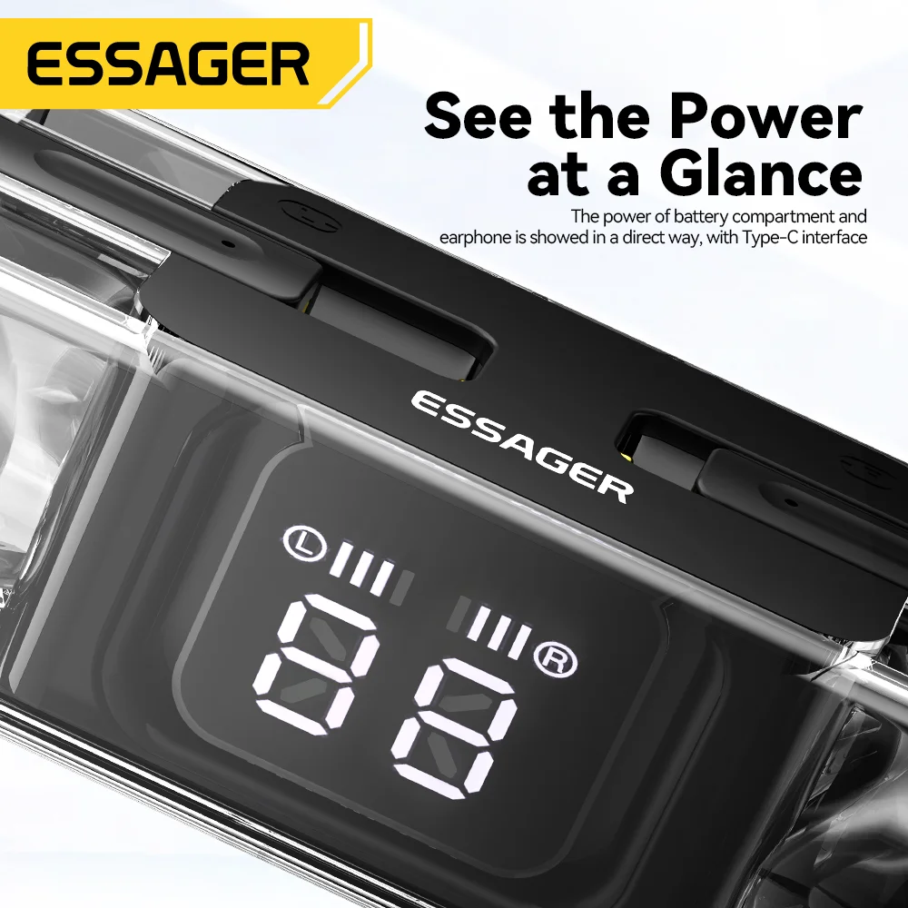 TWS-наушники Essager E90 с микрофоном и сенсорным управлением |