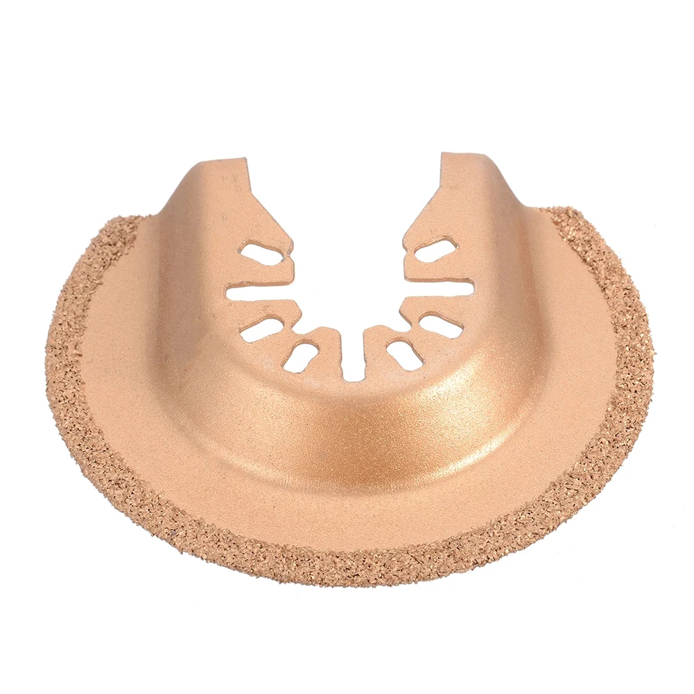 

1Pc Multi Saw Blade 64mm Half Circle Diamond Quick Release Oscillating Spare Tools For Removing Grout Mortar Concrete