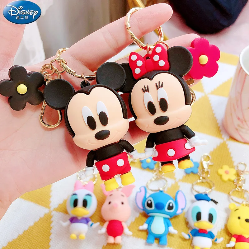 

Stitch Keychain Variety of Cartoon Lilo & Stitch Cute Doll Keyring Fashion Couple Bag Ornament Key Chain Car Pendant Disney Gift