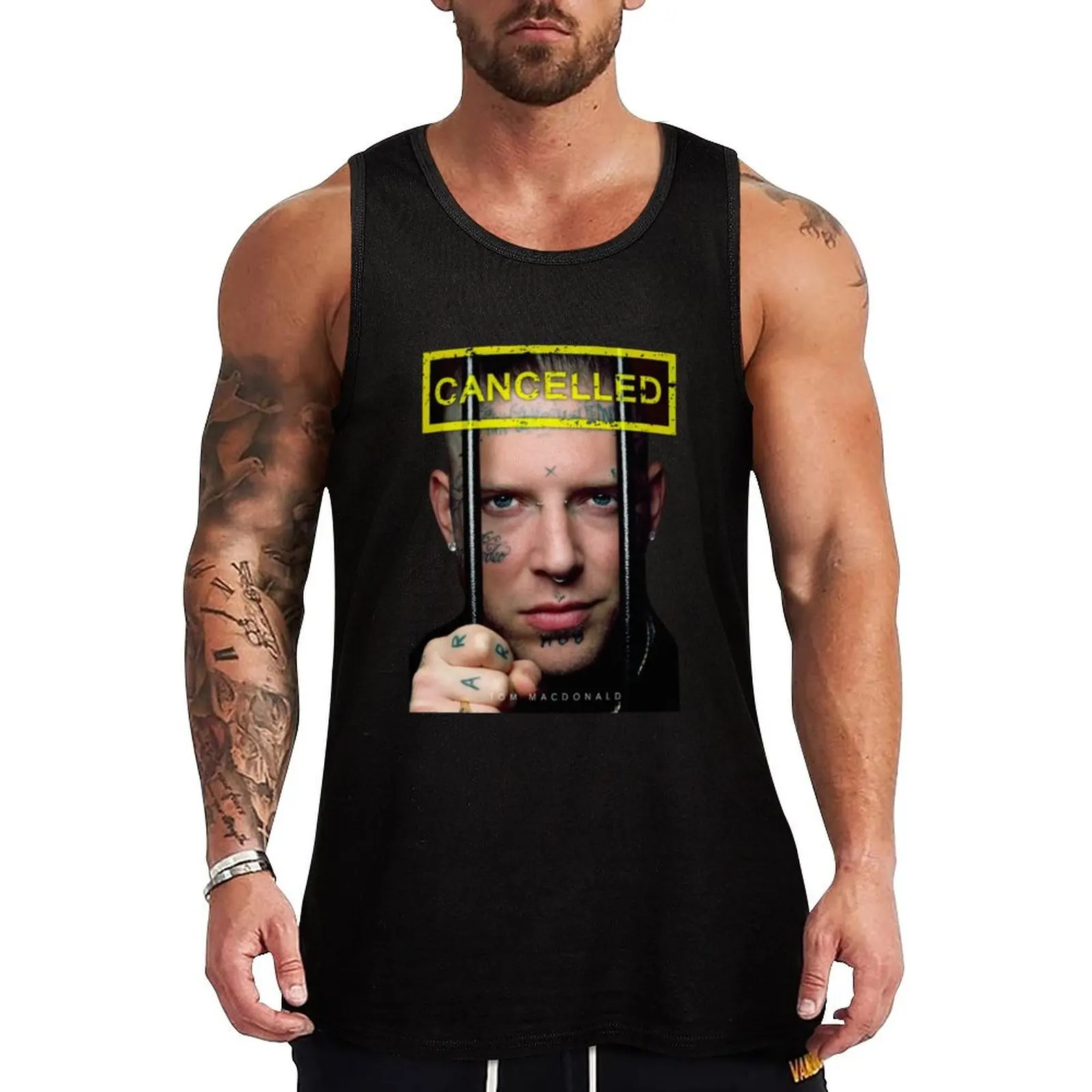 Tom MacDonald Tank Top футболка мужская без рукавов для мужчин одежда Спортивная