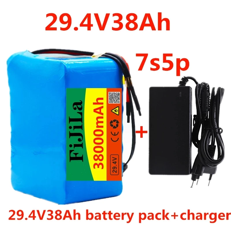

NEW 7S5P 24v 38Ah battery pack 250w 29.4 V 3800mAh lithium ion battery for wheelchair electric bike pack with BMS charger