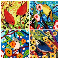 amtmbs diy painting by numbers spring birds series pictures by numbers drawing on canvas handpainted wall art decor