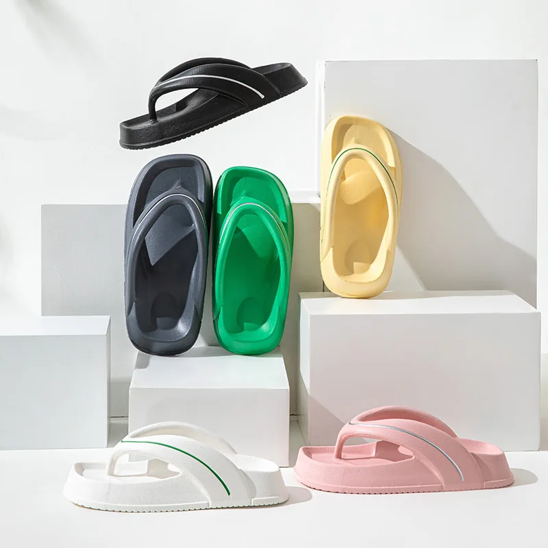 Women Flip Flops Fashion Outdoor EVA Slippers Fashion Slides 2023 Summer Leisure Men Sandals Home Leisure Couple Woman Shoes