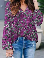 elegant blouse for women zanzea fashion v neck blusas spring autumn puff sleeve tops casual holiday camisas baggy chemise tunic