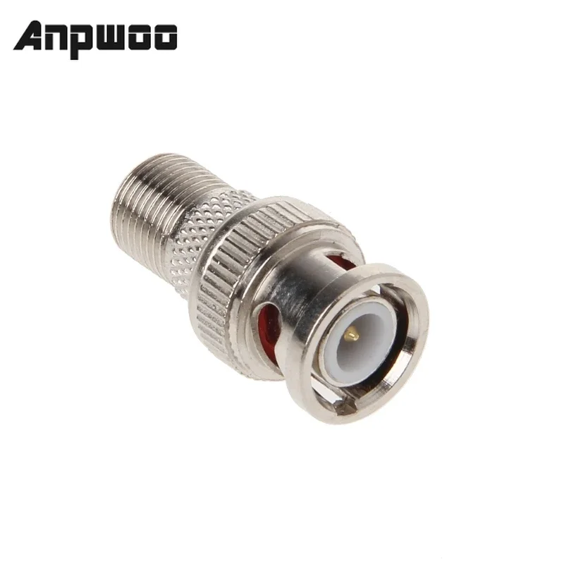 

ANPWOO 10Pcs/Set BNC Male Plug To F Female Jack Coax Connector Adapter For CCTV Camera