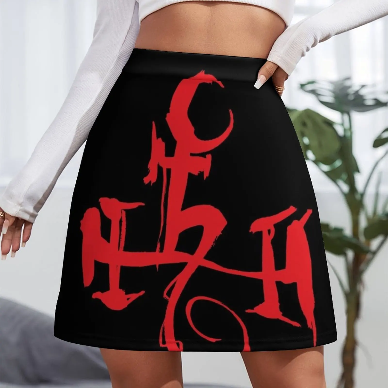 Мини-юбка Lilith sigil calligraphy 2 женская одежда для женщин корейская мини-юбка