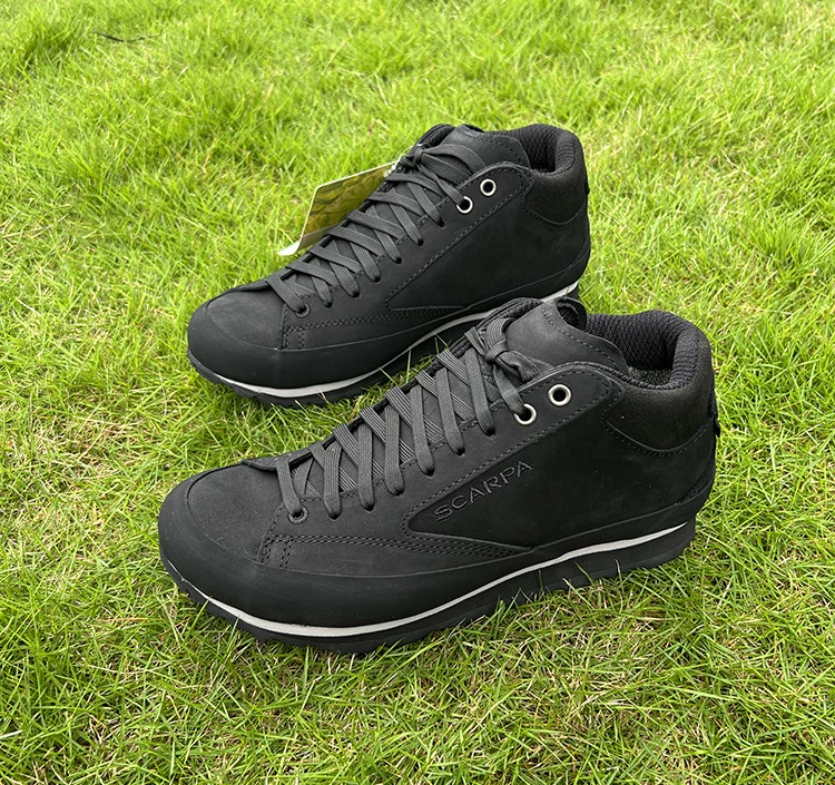 Men`s Genuine leather GTX  Waterproof anti-slip hiking walking shoes mens casual sports flat trekking climbing shoes