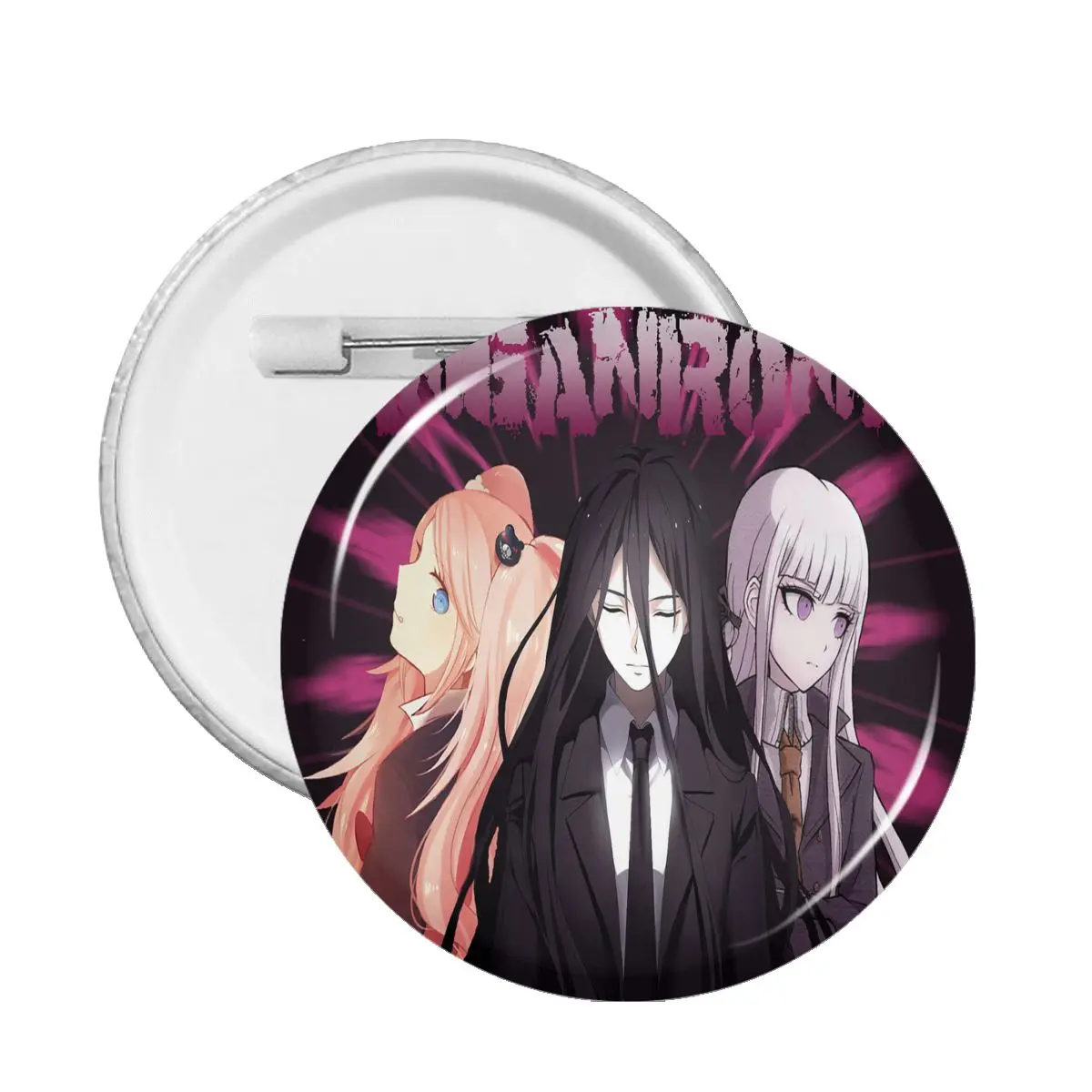 

Anime Danganronpa Badge Metal Fashion Lapel Soft Button Pin Round Pins for Clothes Brooch Pin