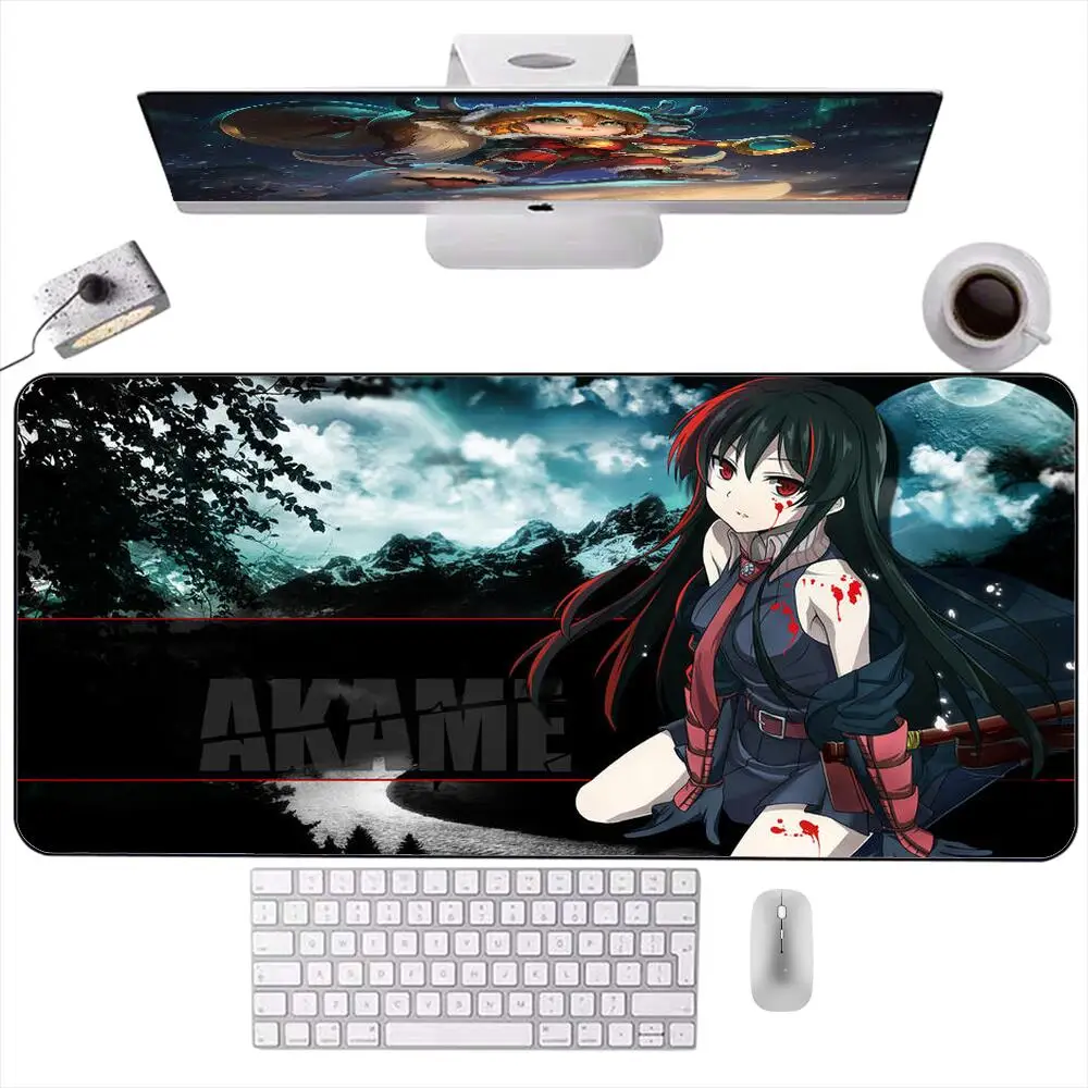 

Anime Akame Ga Kill HD Gaming Mouse Pad Notbook Gamer Large Keyboard Rubber Computer Carpet Desk Mat PC Gamer Offices MousePad