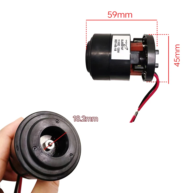 Микро трехфазный бесщеточный вентилятор 100000 об/мин 11 1 В 130 Вт пылесос двигатель