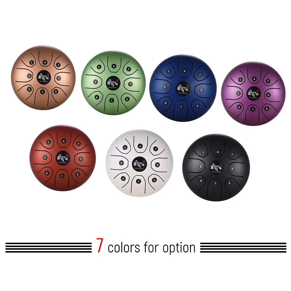 5 дюймовый 8-тоновый стальной барабан C Ключ перкуссионный инструмент ручной из