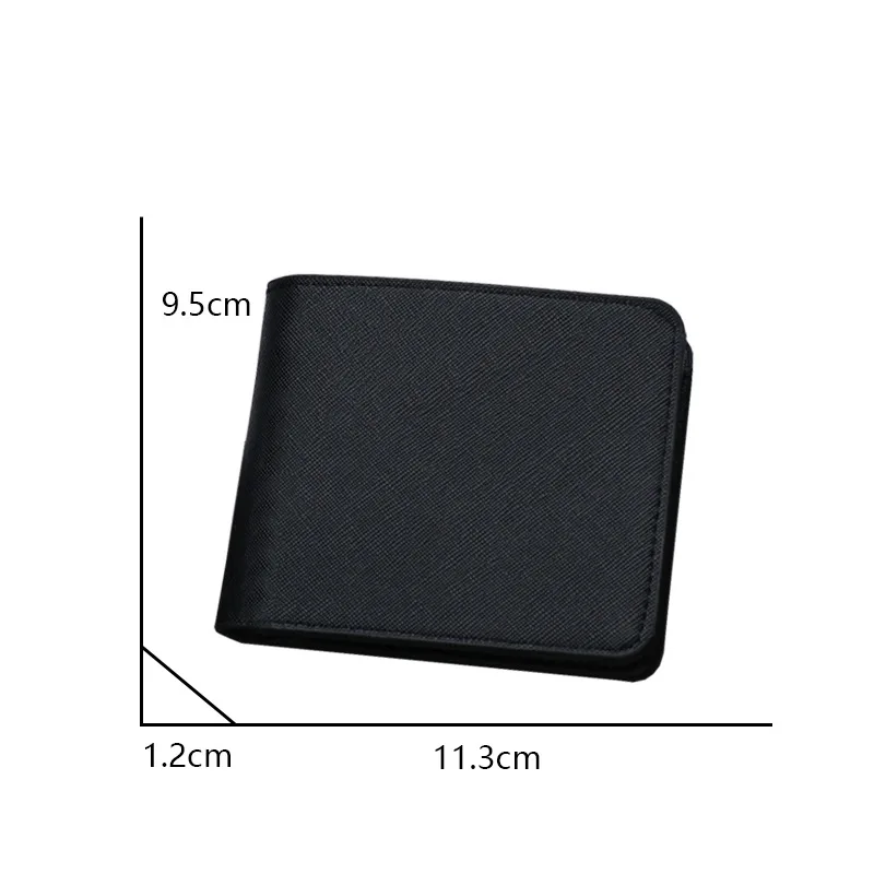 Короткий кошелек для мужчин черный/кофейный цвет Женский 8 отделений карт + 2