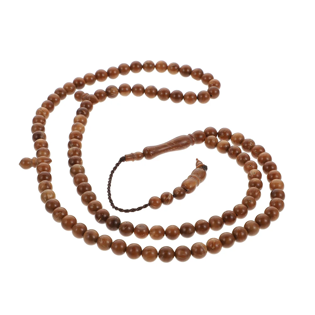 

Beads Bead Prayer Rosary Muslim Necklace Islamic Tasbih Hanging Islam Dhikr Worship Indonesian Worry Bracelet Tamarind Misbaha