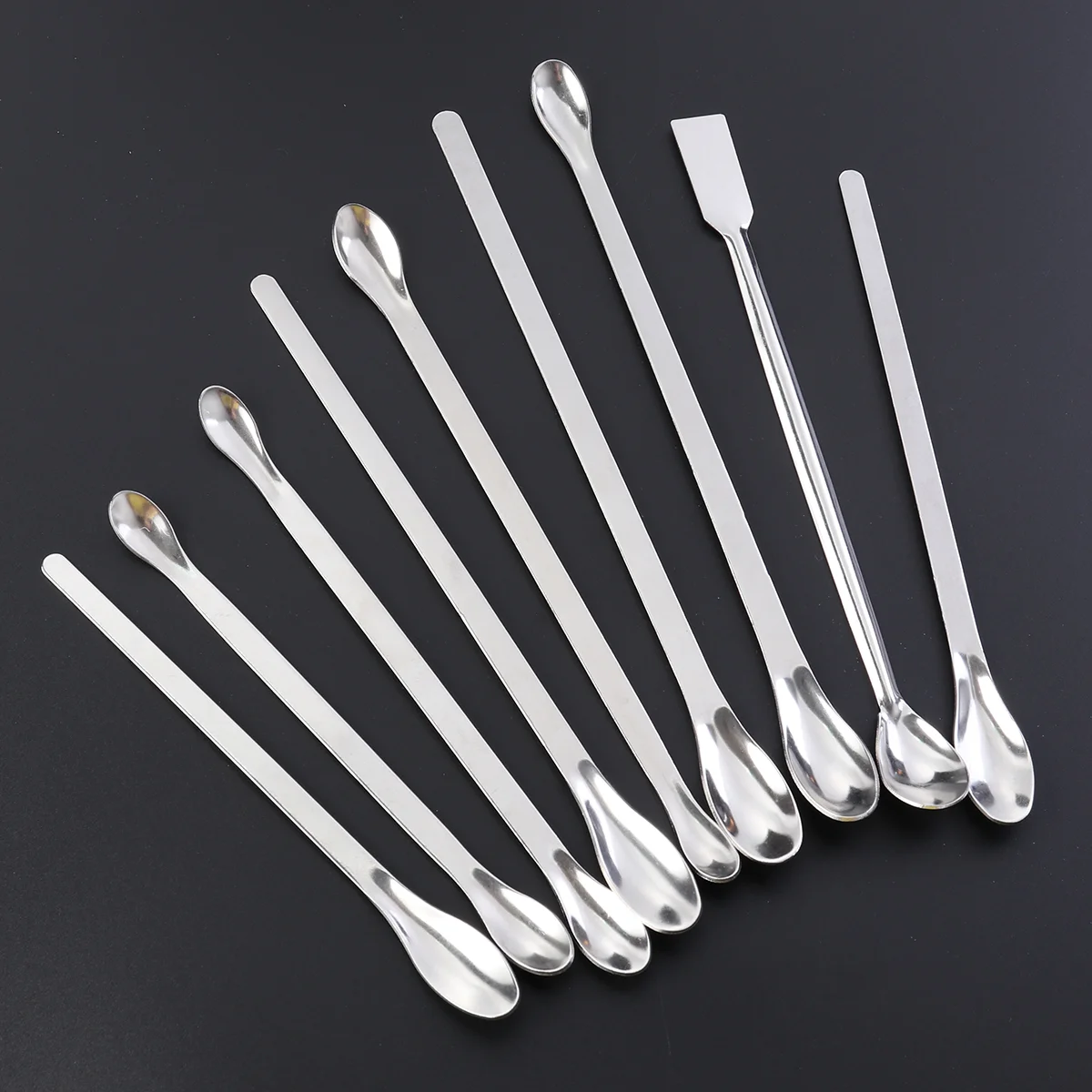 

Spoon Spatula Scoop Spoons Micro Mixing Sampling Stainless Steel Laboratory Suppliesmeasuring Powder Equipment Kitchen Tiny