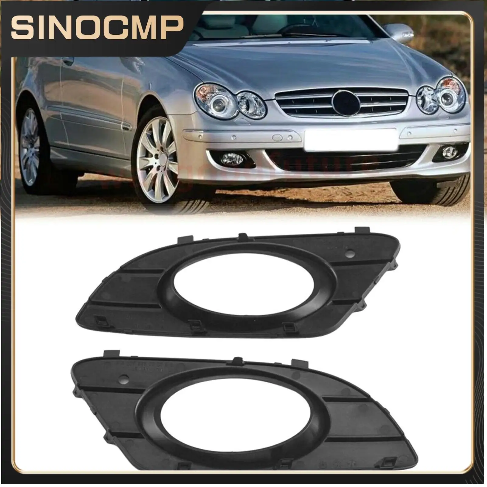 

Крышка противотуманной фары переднего бампера 2098850323 2098850423 для Mercedes-Benz CLK W209 2005-2009, решетка переднего бампера, противотуманная фара