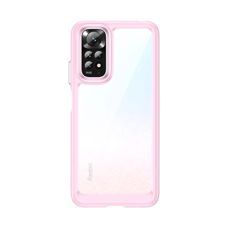 For Redmi Note 11S Clear Case For Redmi Note 11S Cover Coque Hard Translucent Soft TPU Phone Bumper For Redmi Note 11S 4G