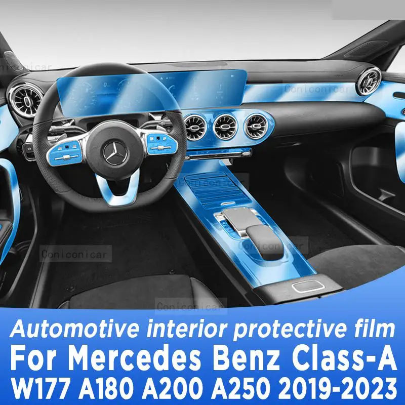 

Для MB Class-A W177 A180 200 250 2019-2023 панельная коробка передач навигация автомобильный внутренний экран защитная пленка ТПУ против царапин