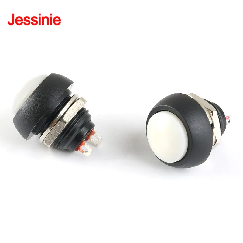 7 шт./партия водонепроницаемый кнопочный переключатель 12 мм В 1 А